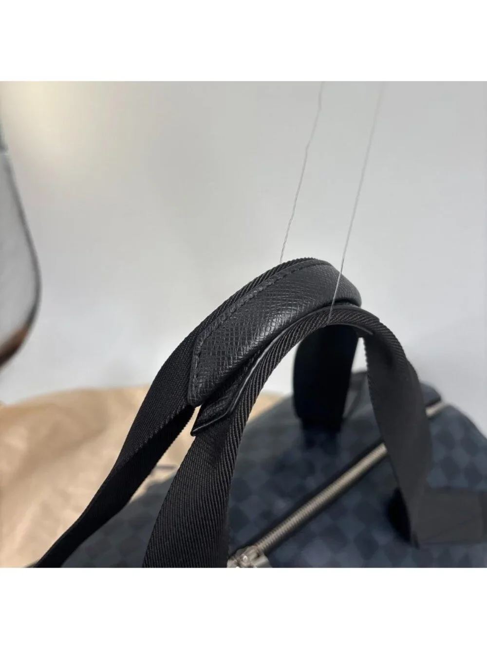 Louis Vuitton Damier Cobalt Match Point Polochon Boston Bag